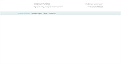 Desktop Screenshot of cress-systems.com