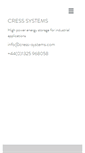Mobile Screenshot of cress-systems.com